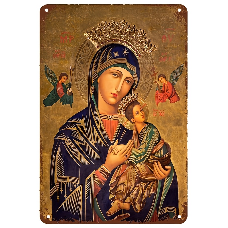 Home Decor Jesus - Letrero Metálico Vintage 2D, Arte Mural