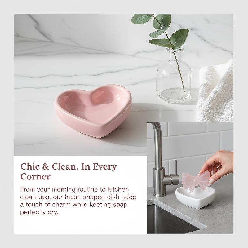 Vanity Home Decor - Linda Jabonera de Cerámica con Forma