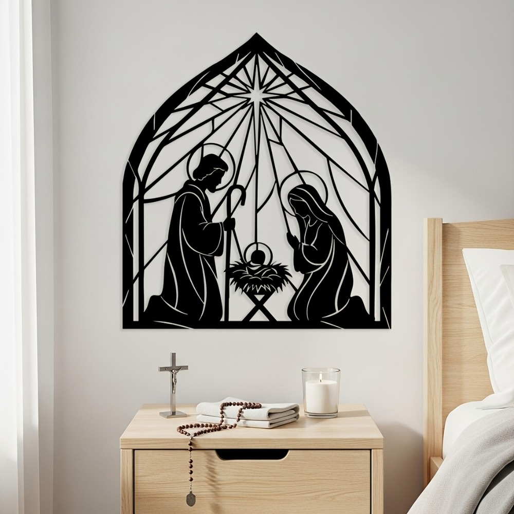 Home Decor Jesus - CIFBUY Arte Mural Metálico Religioso de