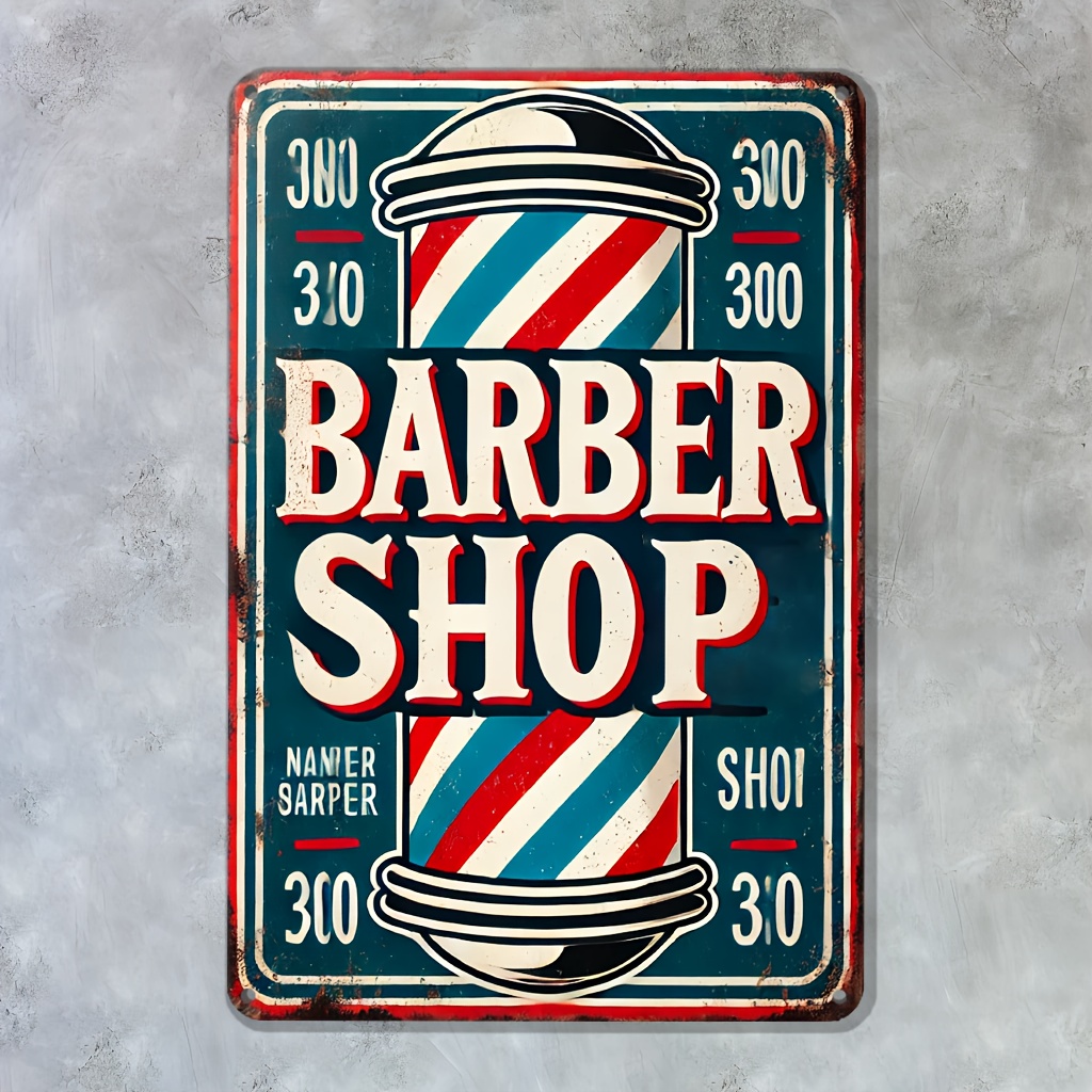 Home Decor Shop - Letrero de Barbería, Arte Metálico para