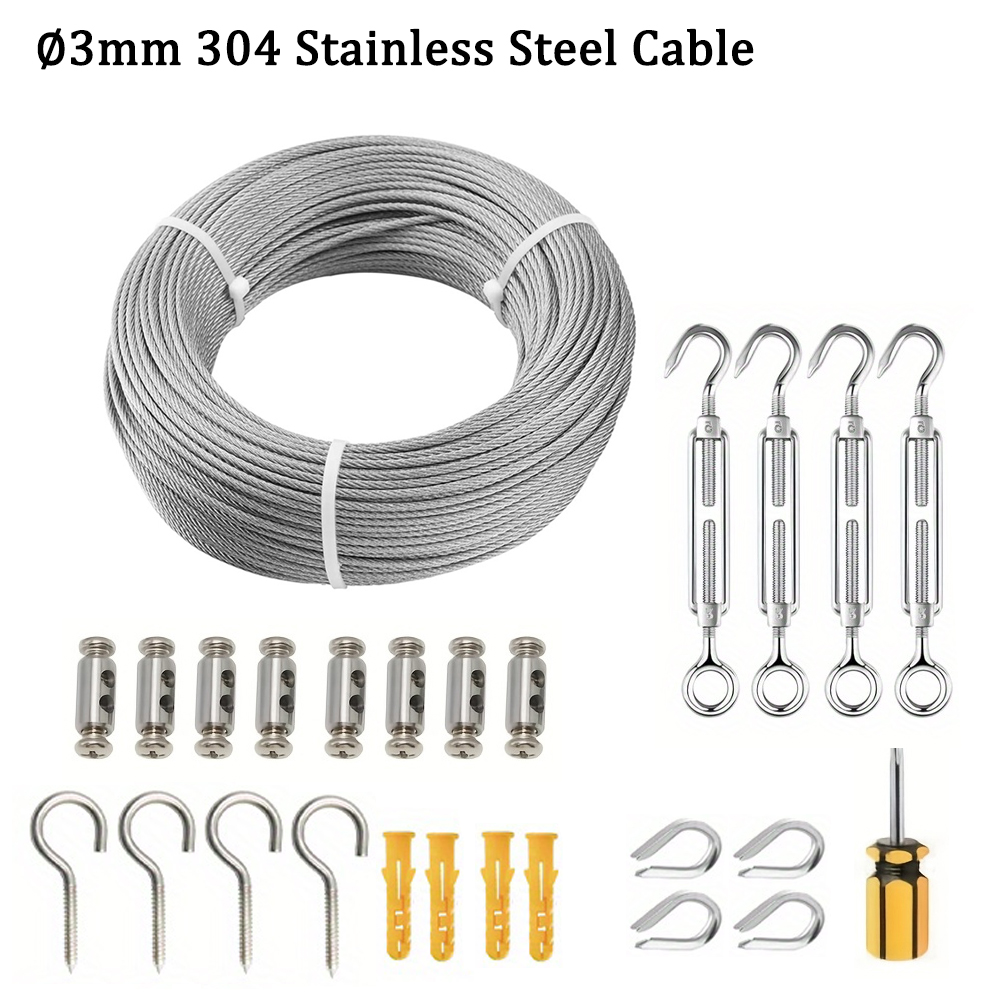String Curtain Light - Cable de acero inoxidable 304 de