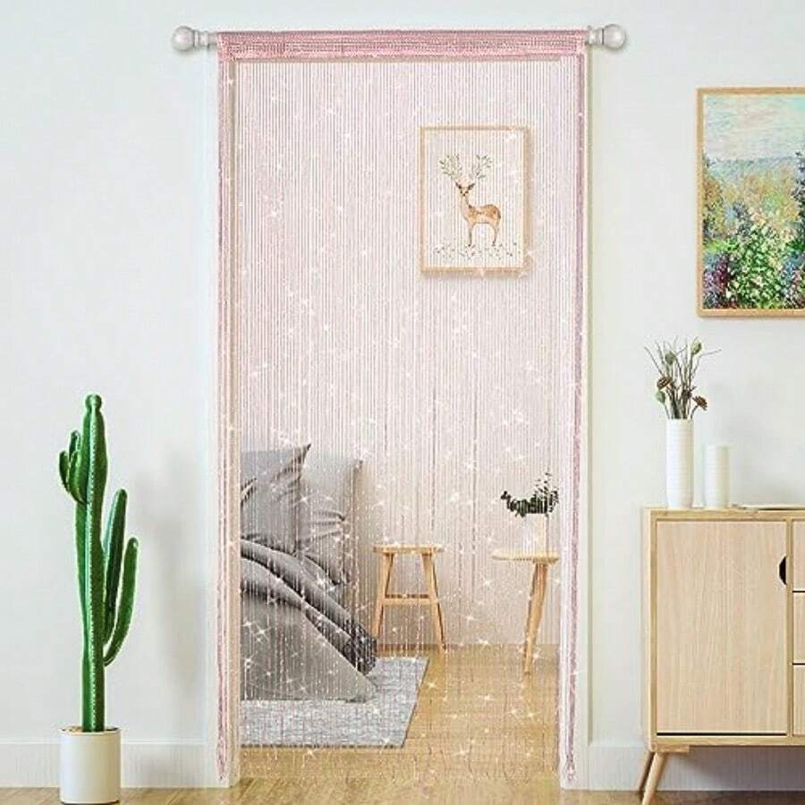 String Curtain Light - Cortina de Cuerdas con Cuentas Brillantes