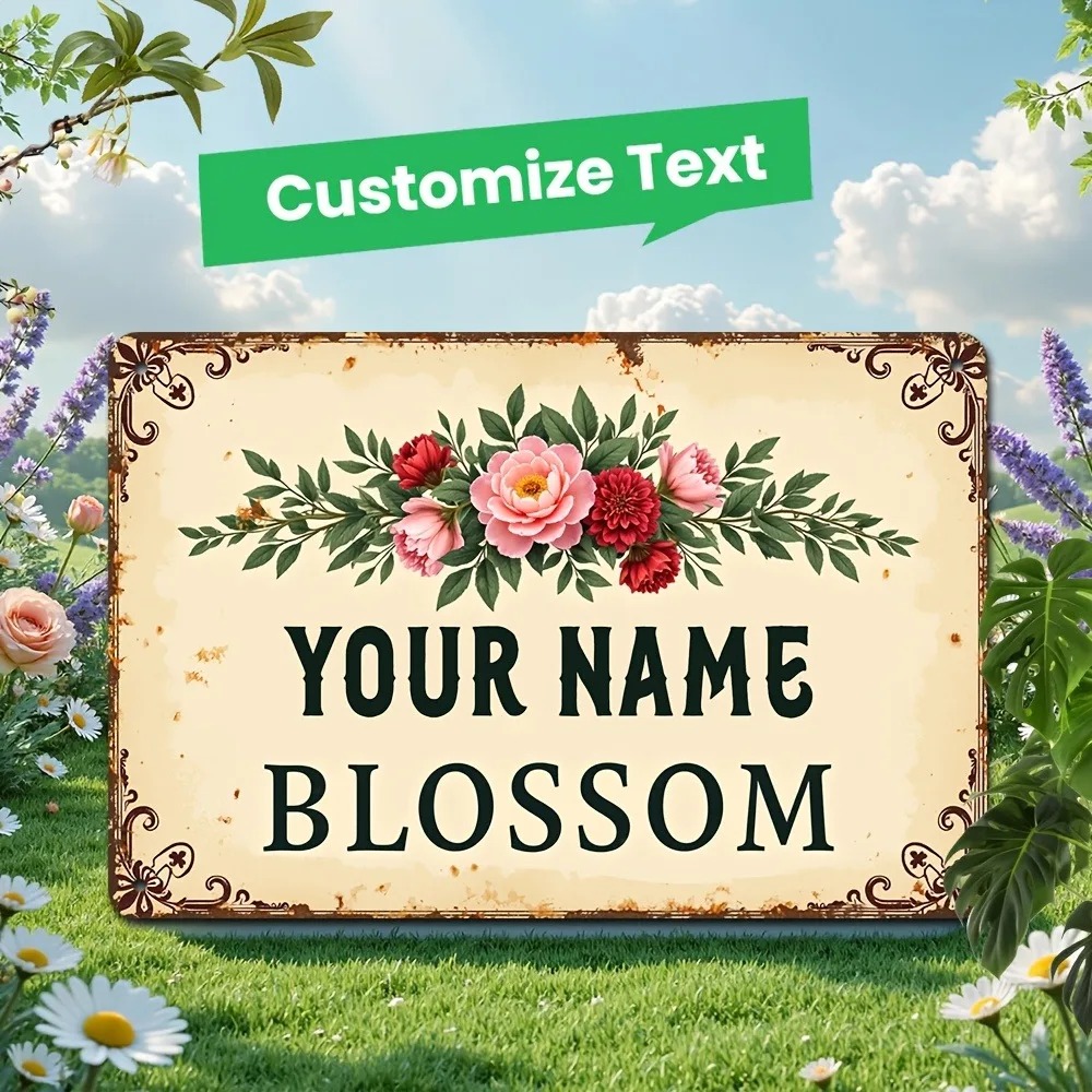 Home Decor Shop - Placa de Aluminio Personalizada con Nombre
