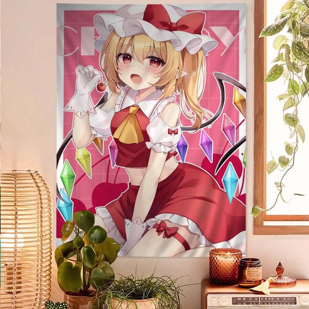 Home Decor Hippie - Touhou Project Flandre tapiz escarlata tapiz
