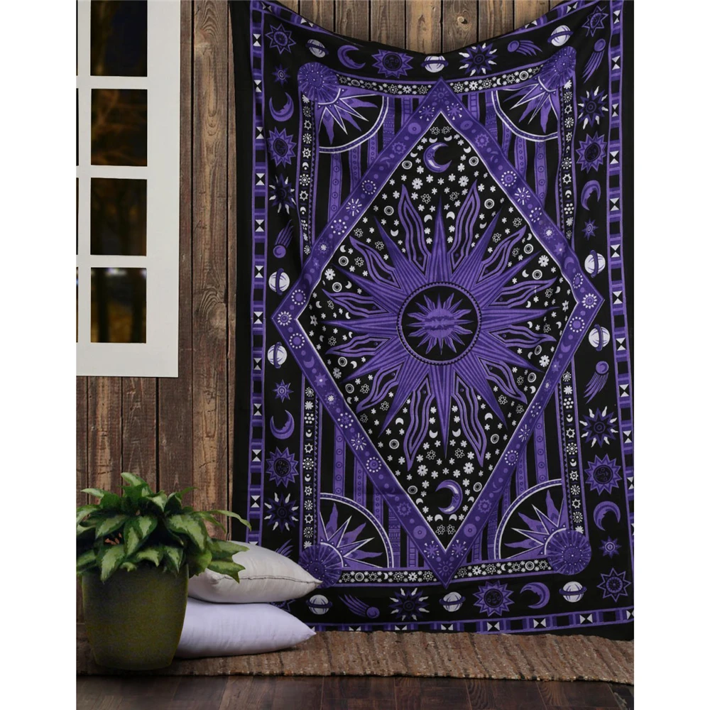 Home Decor Hippie - Tapiz de Mandala de adivinación de