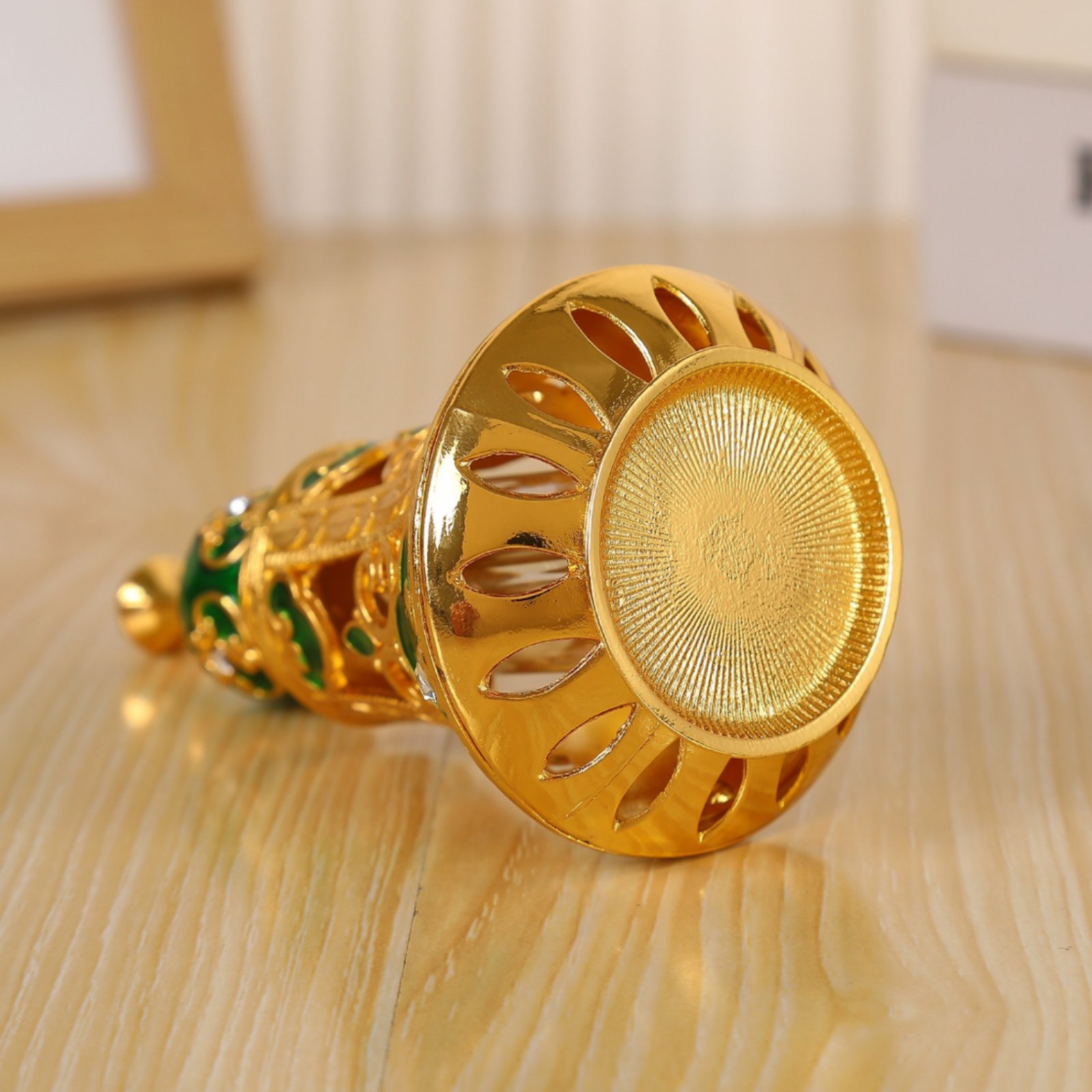 Home Decor Glass - Botella de Perfume Ornamentada, Botella de