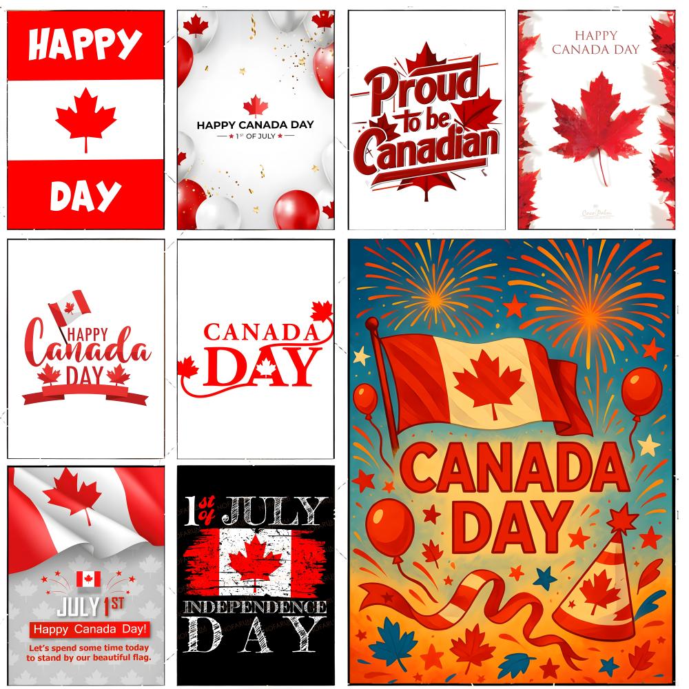 Home Decor Canada - Póster del Día de Canadá, decoración