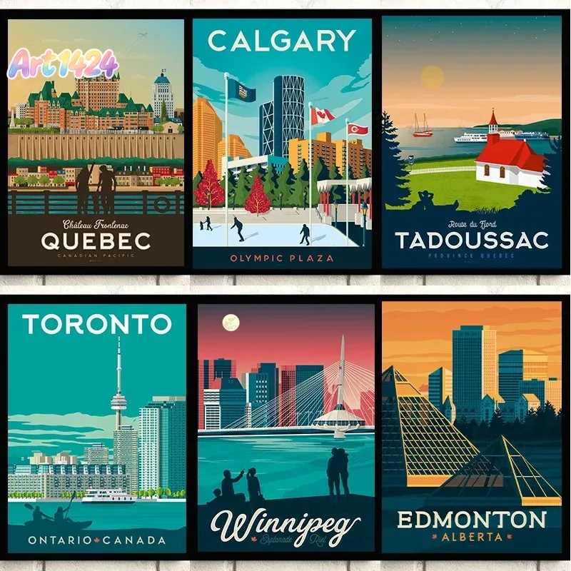 Home Decor Canada - Póster de viaje de la ciudad