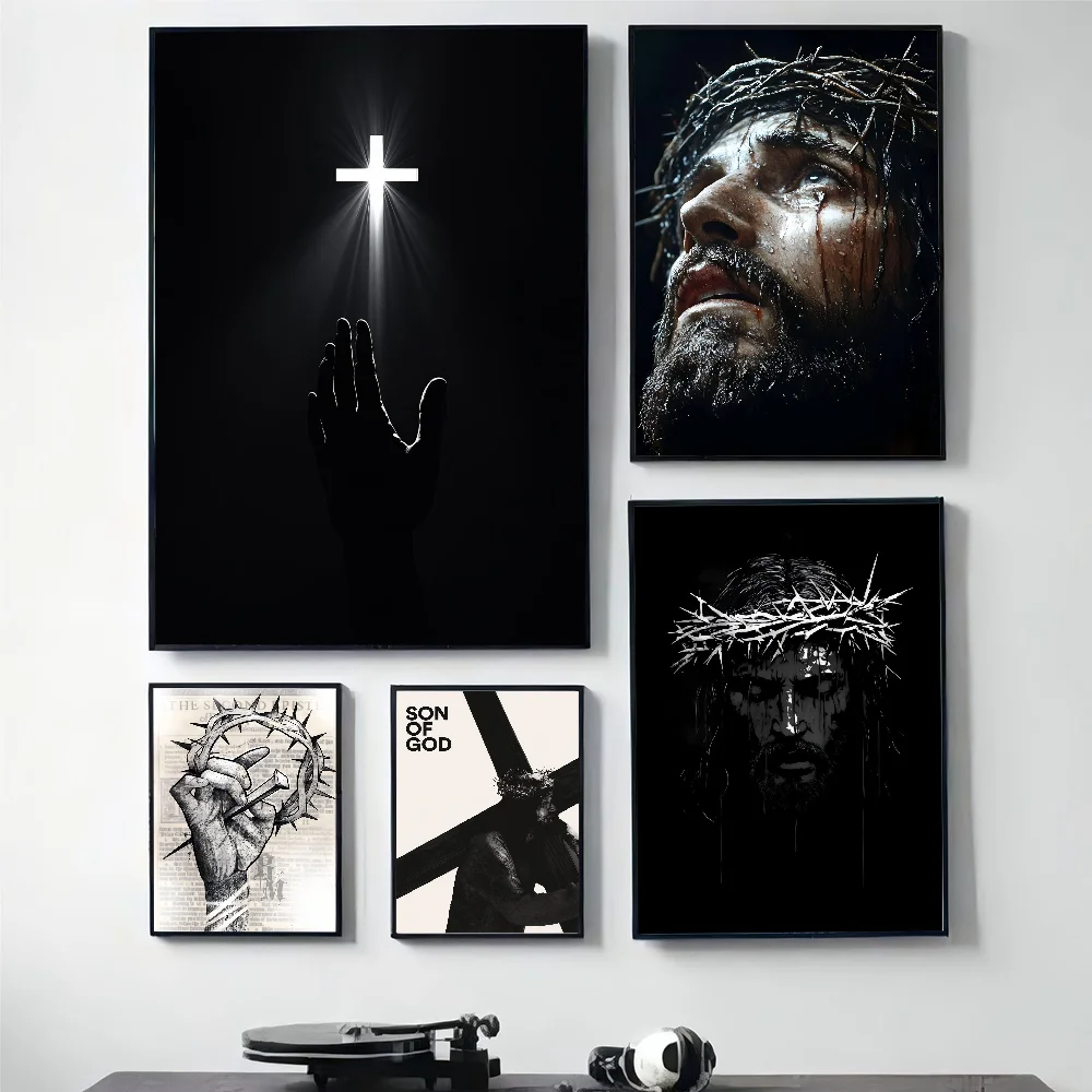 Home Decor Jesus - Cuadro de Pared con la Cruz