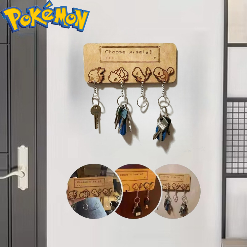Home Decor Disney - Llavero de madera de Pikachu de