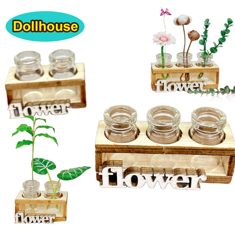 Home Decor Glass - 1 Juego de casa de muñecas