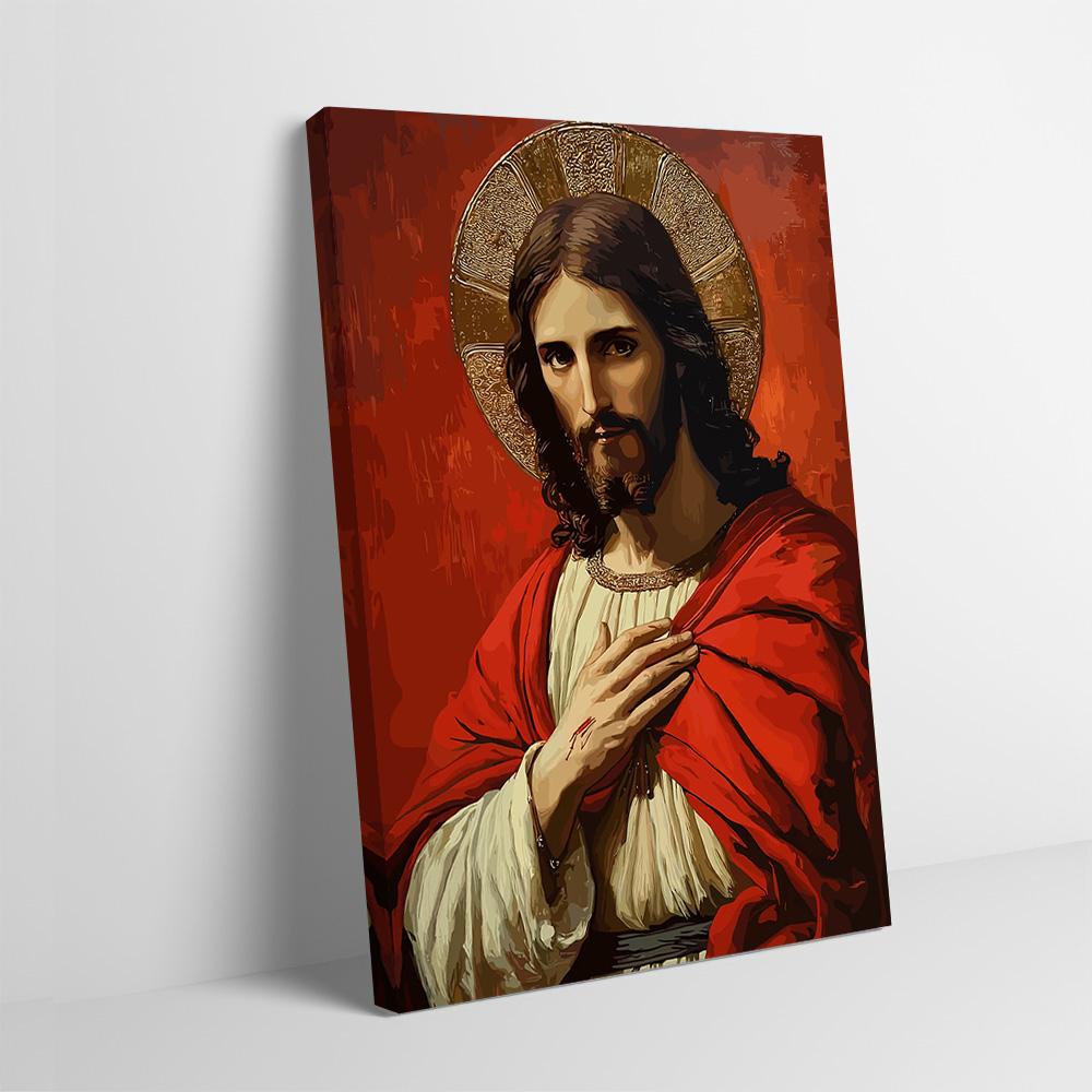 Home Decor Jesus - Póster de Retrato de Jesucristo con