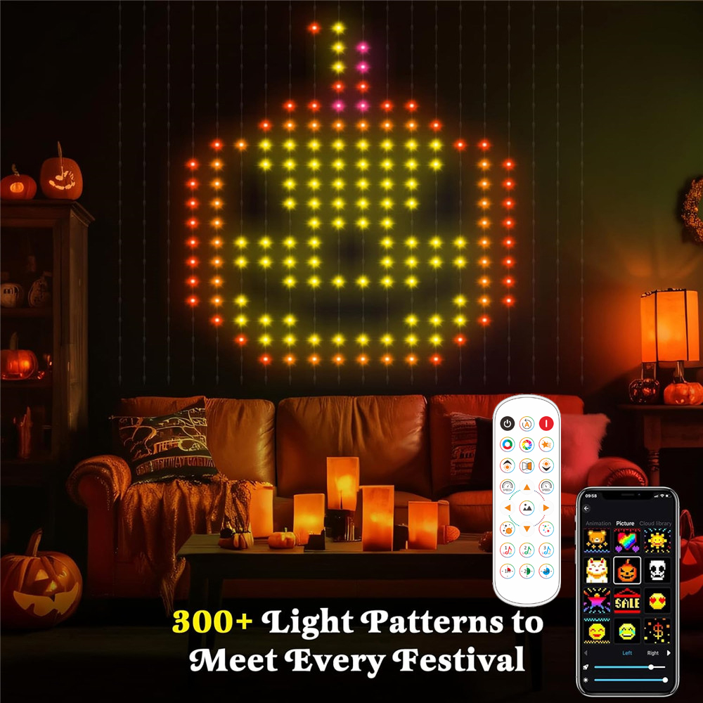 String Curtain Light - Luces de cortina LED inteligentes USB,