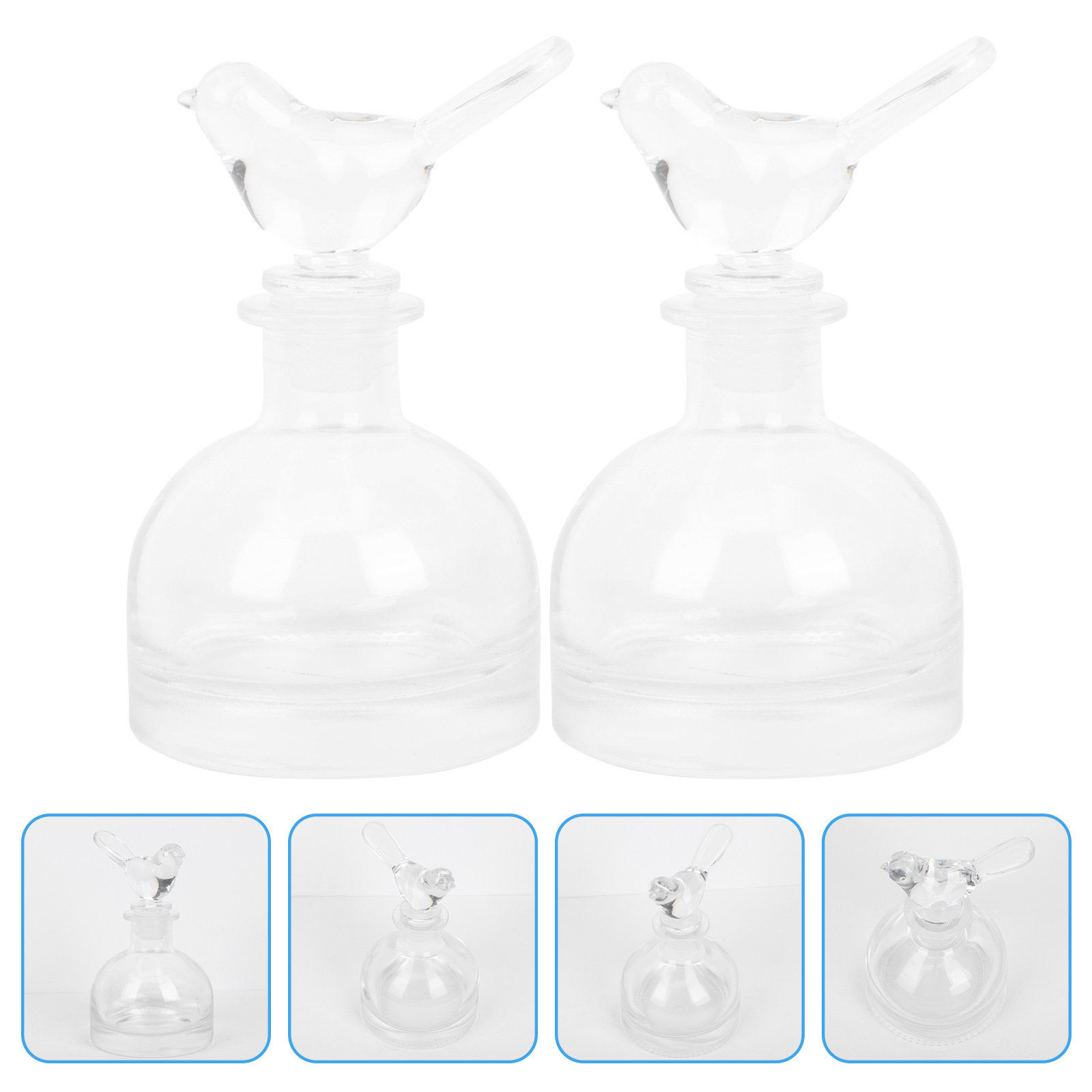 2 botellas de vidrio para perf - Home Decor Glass reseña y precio