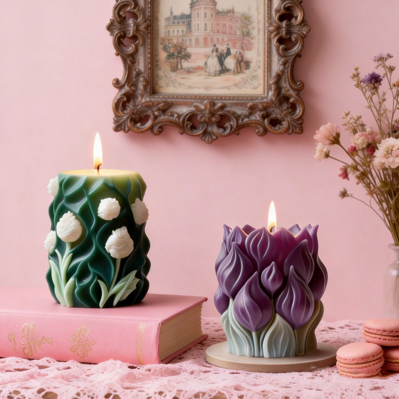 Molde de Vela Cilíndrico 3D co - Home Decor Tulip reseña y precio