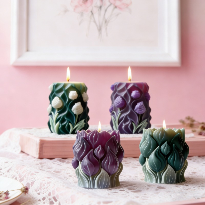 Molde de Vela Cilíndrico 3D co - Home Decor Tulip reseña y precio