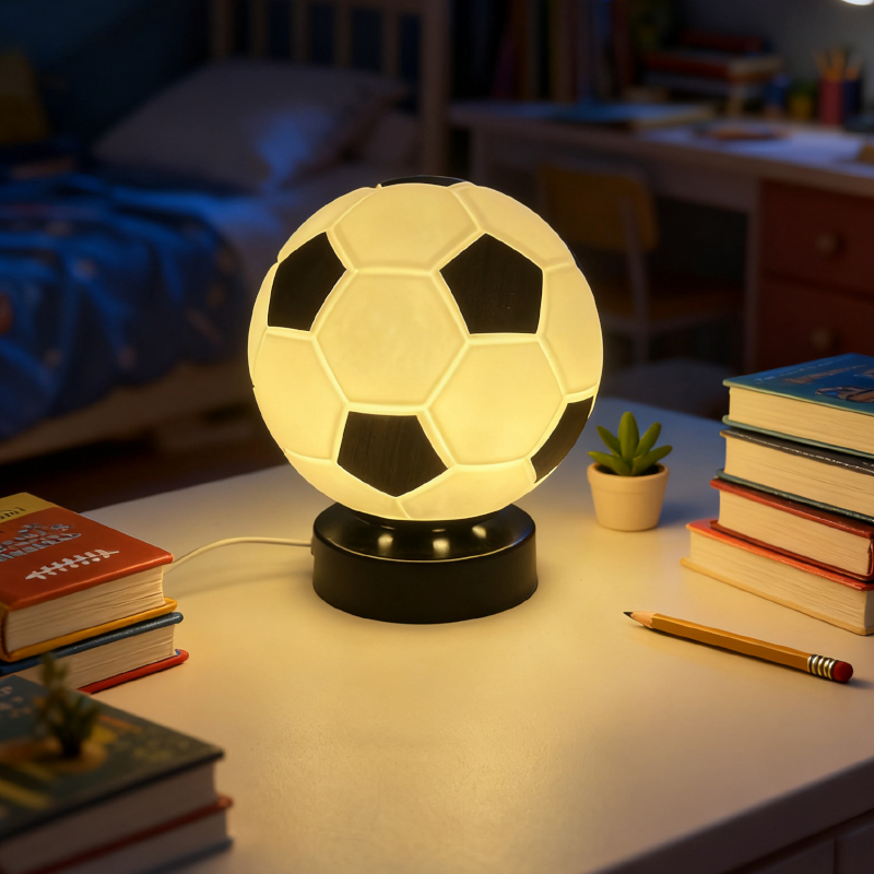 Lámpara de Mesa LED de Fútbol, - Home Decor Glass reseña y precio