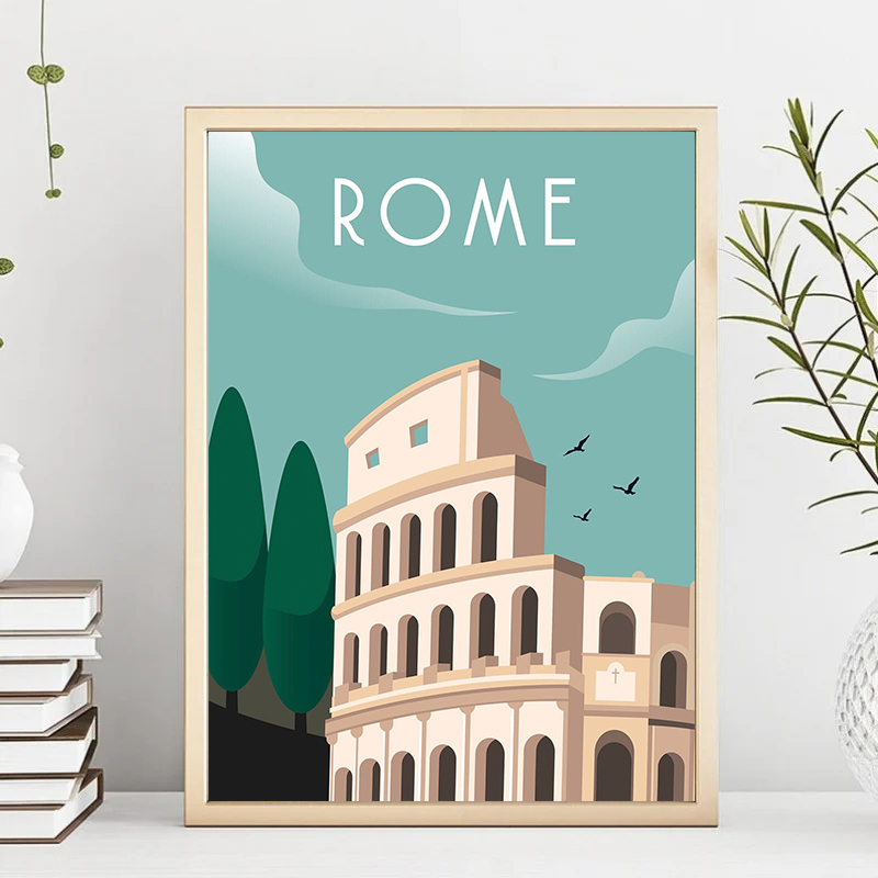 Pintura en lienzo ilustrada de - Home Decor Bali reseña y precio