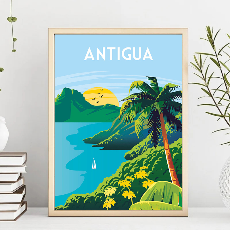 Pintura en lienzo ilustrada de - Home Decor Bali reseña y precio