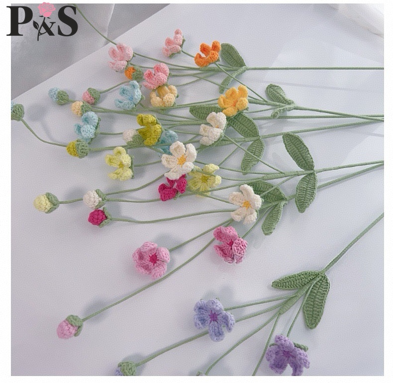Flor de ganchillo hecha a mano - Home Decor Tulip reseña y precio