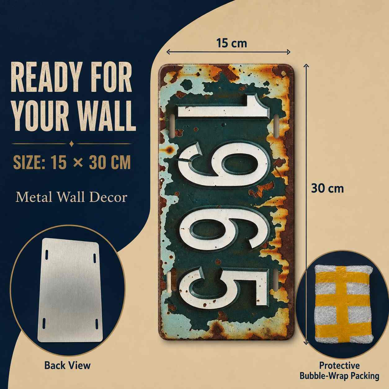 1 Pieza de Placa de Matrícula  - Home Decor Bali reseña y precio