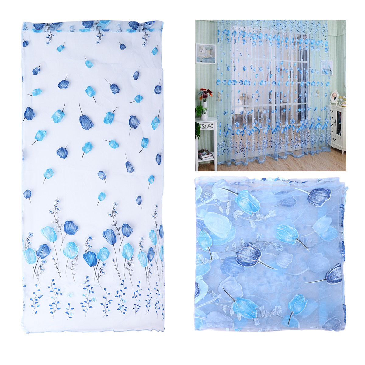 Cortinas para ventanas, cortin - Home Decor Tulip reseña y precio