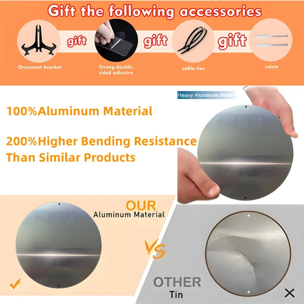 Marca redonda de aluminio y me - Home Decor Shop reseña y precio