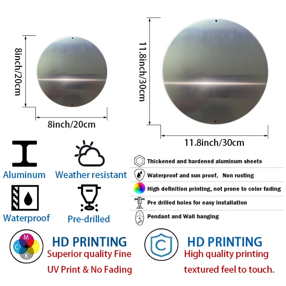 Marca redonda de aluminio y me - Home Decor Shop reseña y precio
