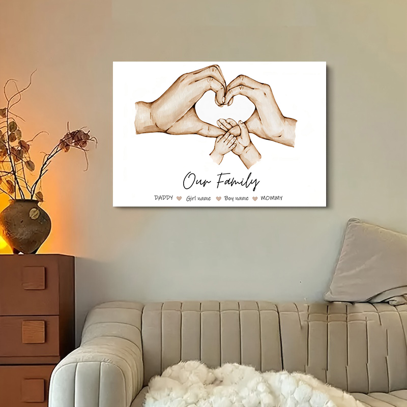 Póster personalizado de mano f - Home Decor Furniture reseña y precio