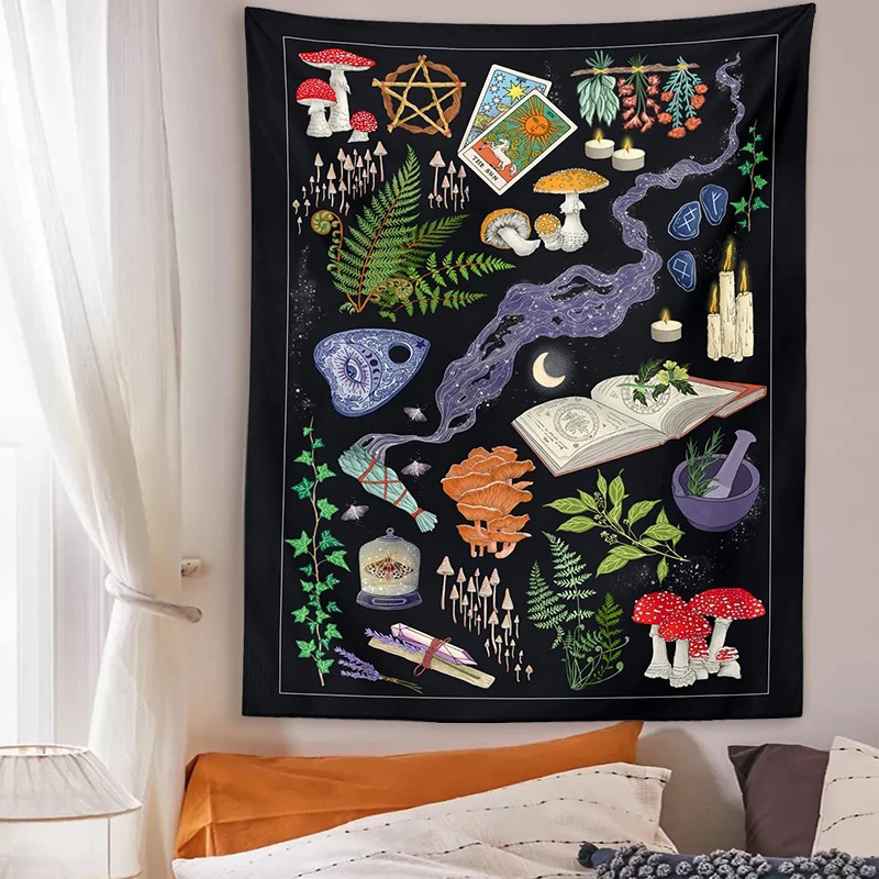 Tapiz de seta psicodélica para - Home Decor Hippie reseña y precio