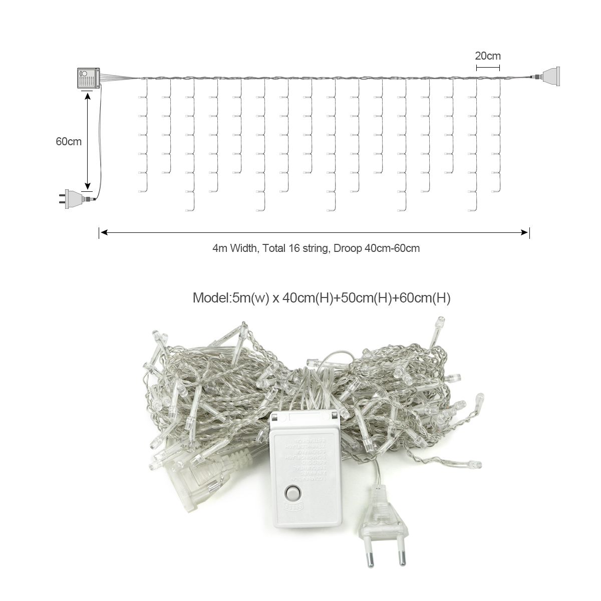 Guirnalda de Luces LED de Navi - String Curtain Light reseña y precio