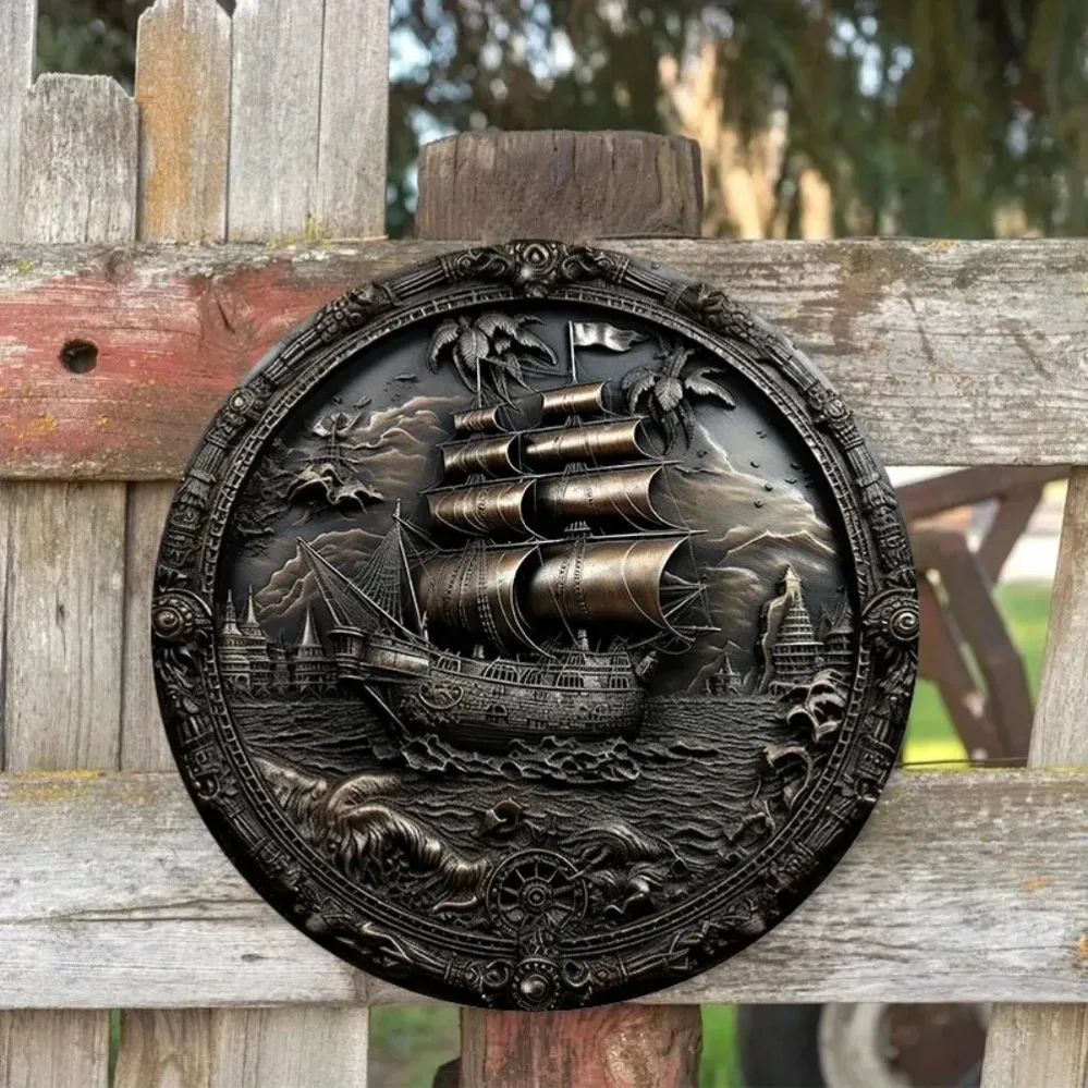 Arte de pared de metal de barc - Home Decor Shop reseña y precio