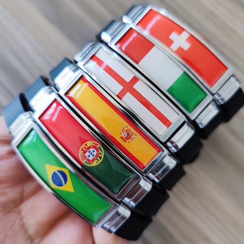 Pulsera de cuero con bandera d - Home Decor Canada reseña y precio