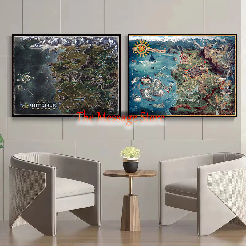 Witcher mapa del mundo contine - Home Decor Locations reseña y precio