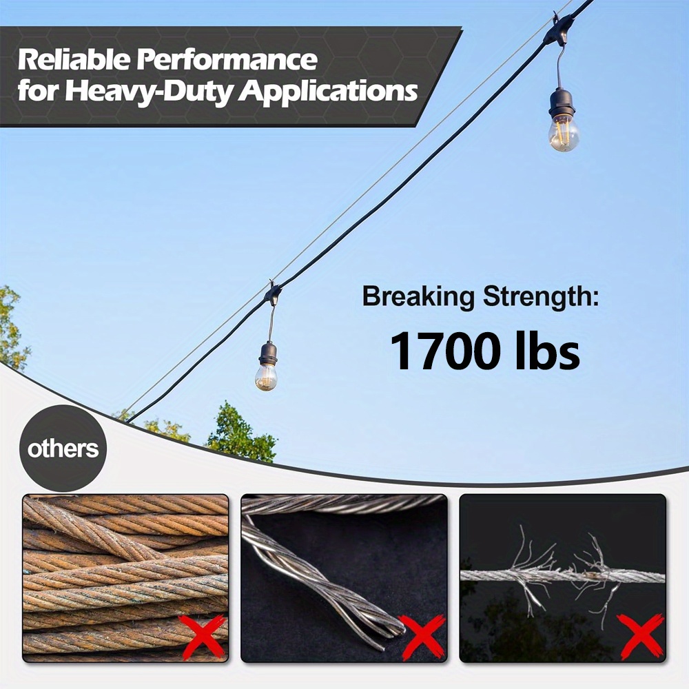 Cable de acero inoxidable 304  - String Curtain Light reseña y precio