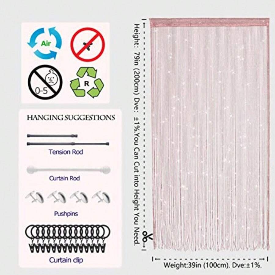 Cortina de Cuerdas con Cuentas - String Curtain Light reseña y precio