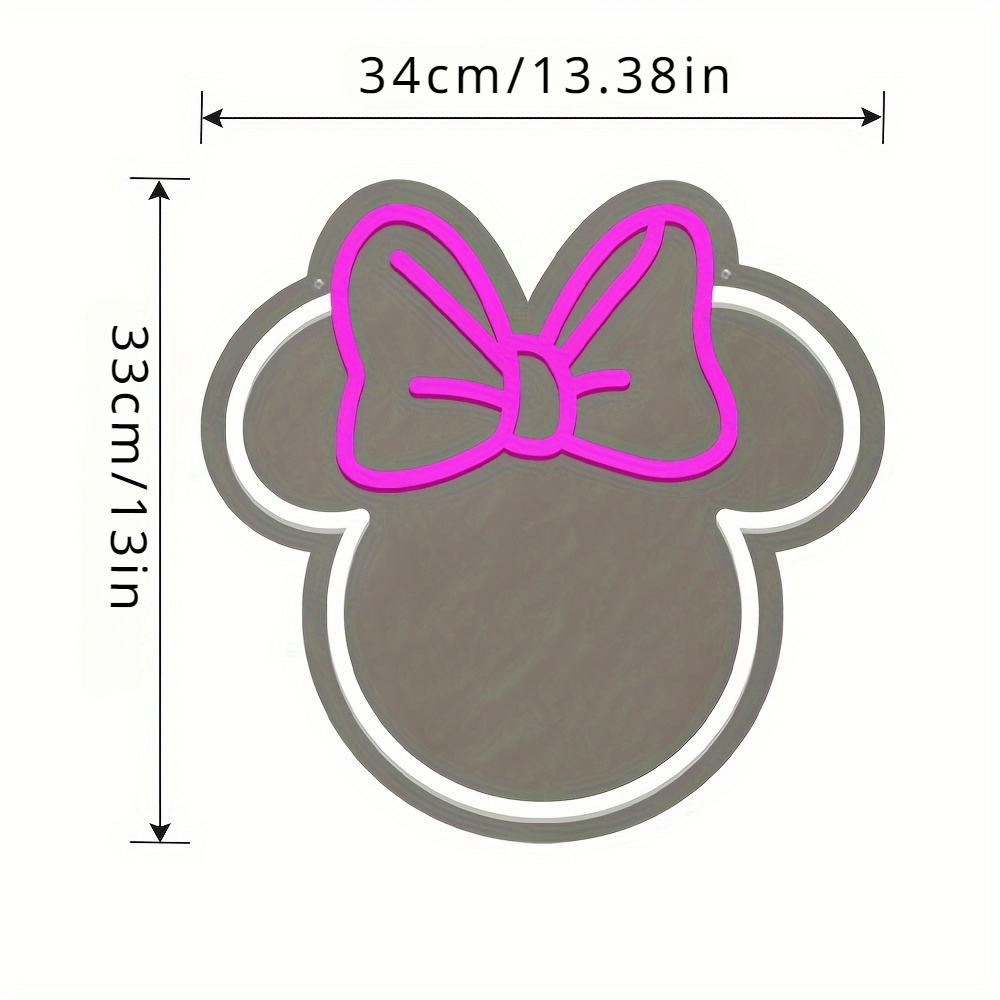 Letrero LED de Neón de Minnie  - Home Decor Disney reseña y precio