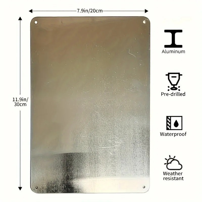Placa de Aluminio Personalizad - Home Decor Shop reseña y precio