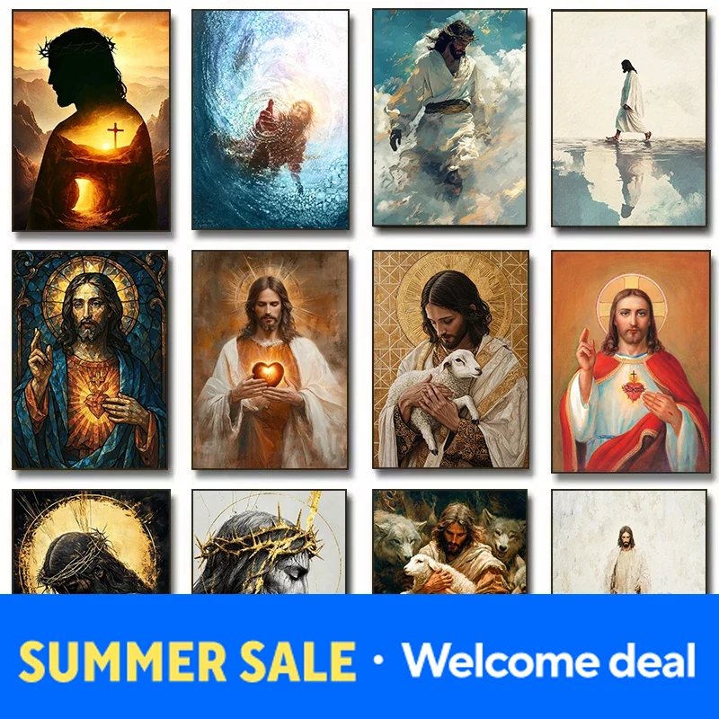 Póster Religioso de Jesús, Sag - Home Decor Jesus reseña y precio