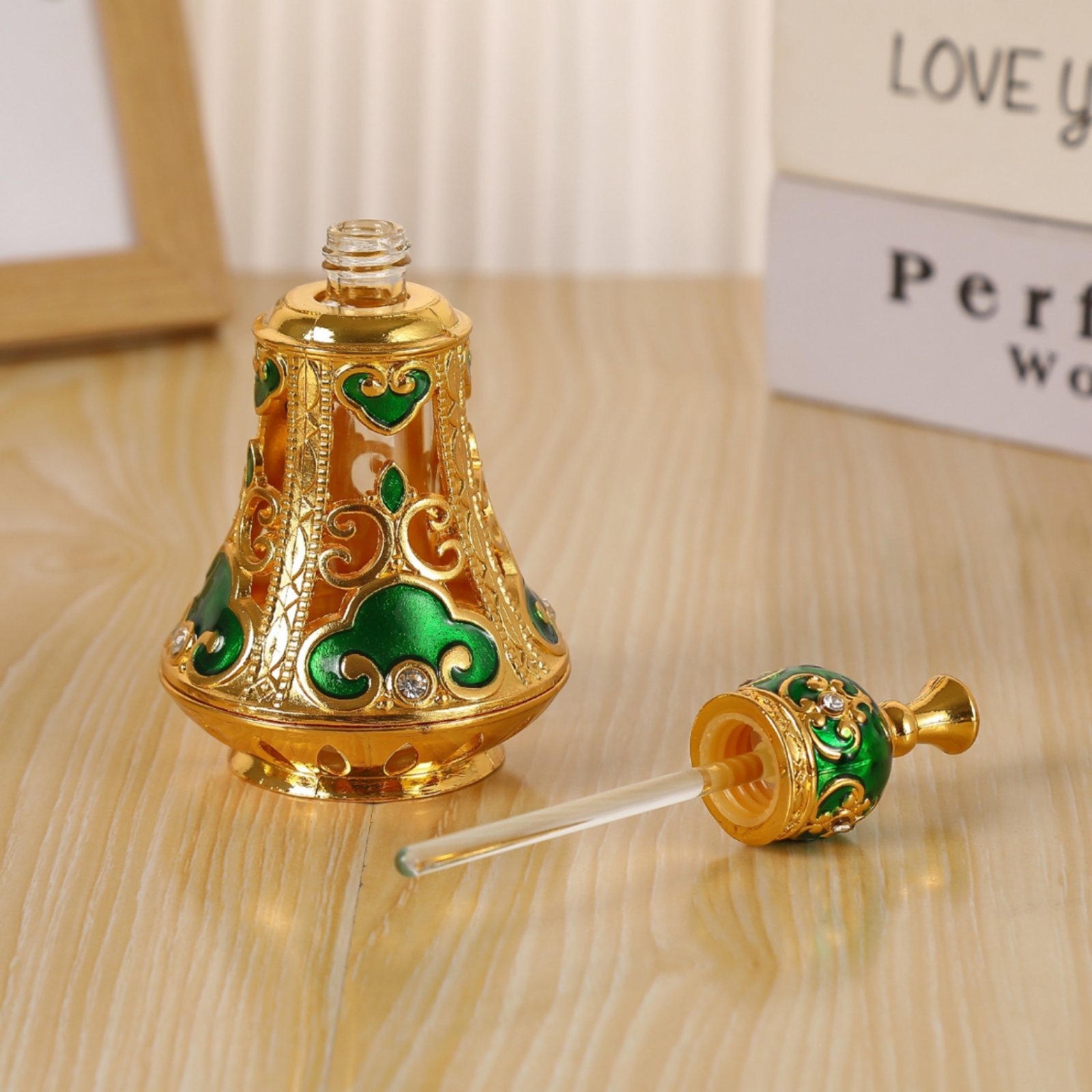 Botella de Perfume Ornamentada - Home Decor Glass reseña y precio