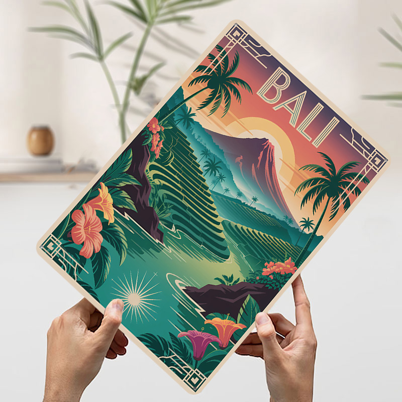 Póster de Viaje a Bali Estilo  - Home Decor Bali reseña y precio
