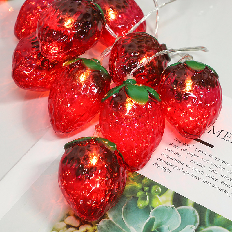 Tema de fresa y fruta, 1,5 m,  - Fairy Lights Bedroom reseña y precio