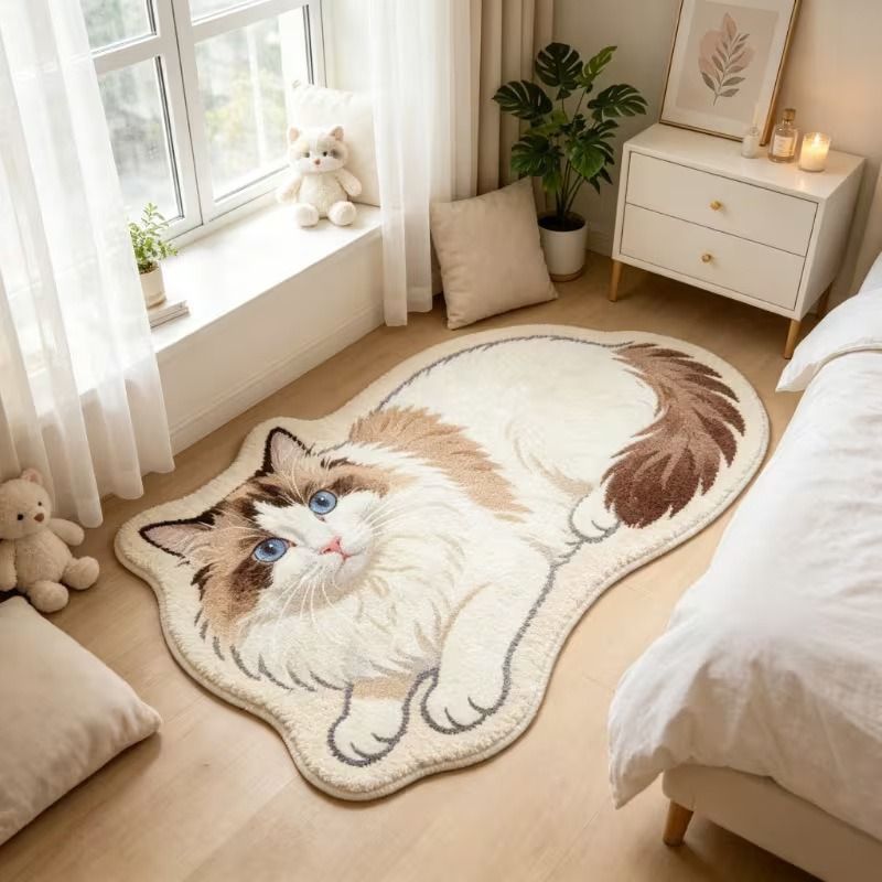 VIKAMA Alfombra de felpa con f - Home Decor Furniture reseña y precio