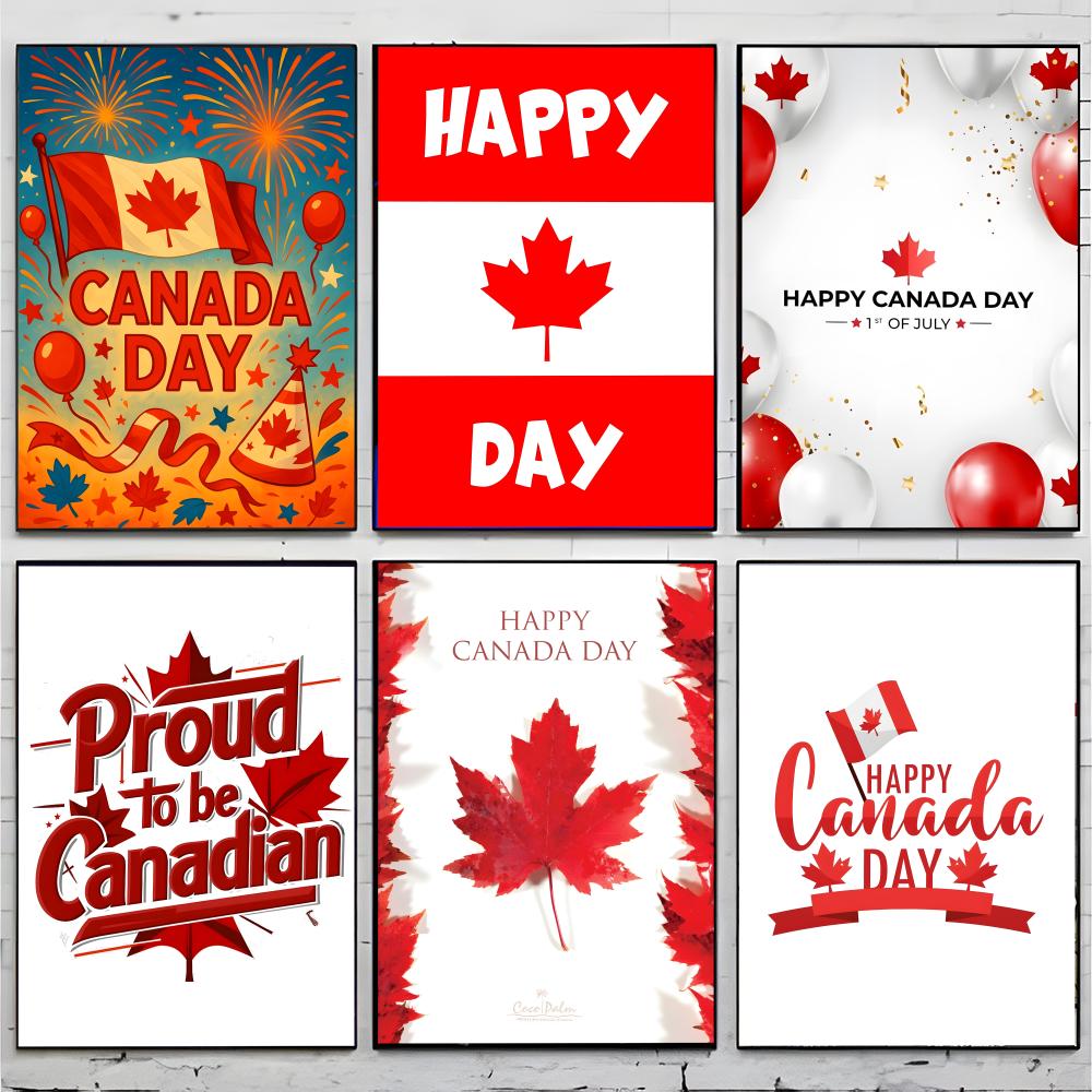 Póster del Día de Canadá, deco - Home Decor Canada reseña y precio