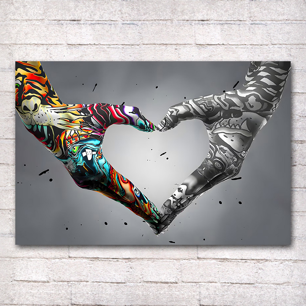 Graffiti mano amor lienzo pint - Home Decor Manufacturers reseña y precio