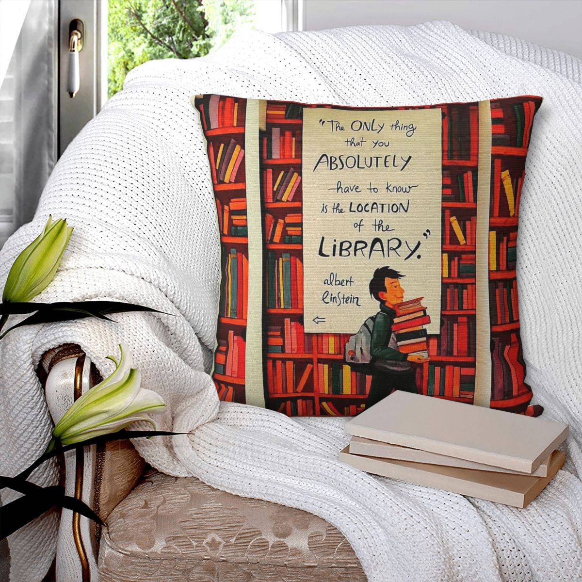 Funda de almohada cuadrada The - Home Decor Locations reseña y precio