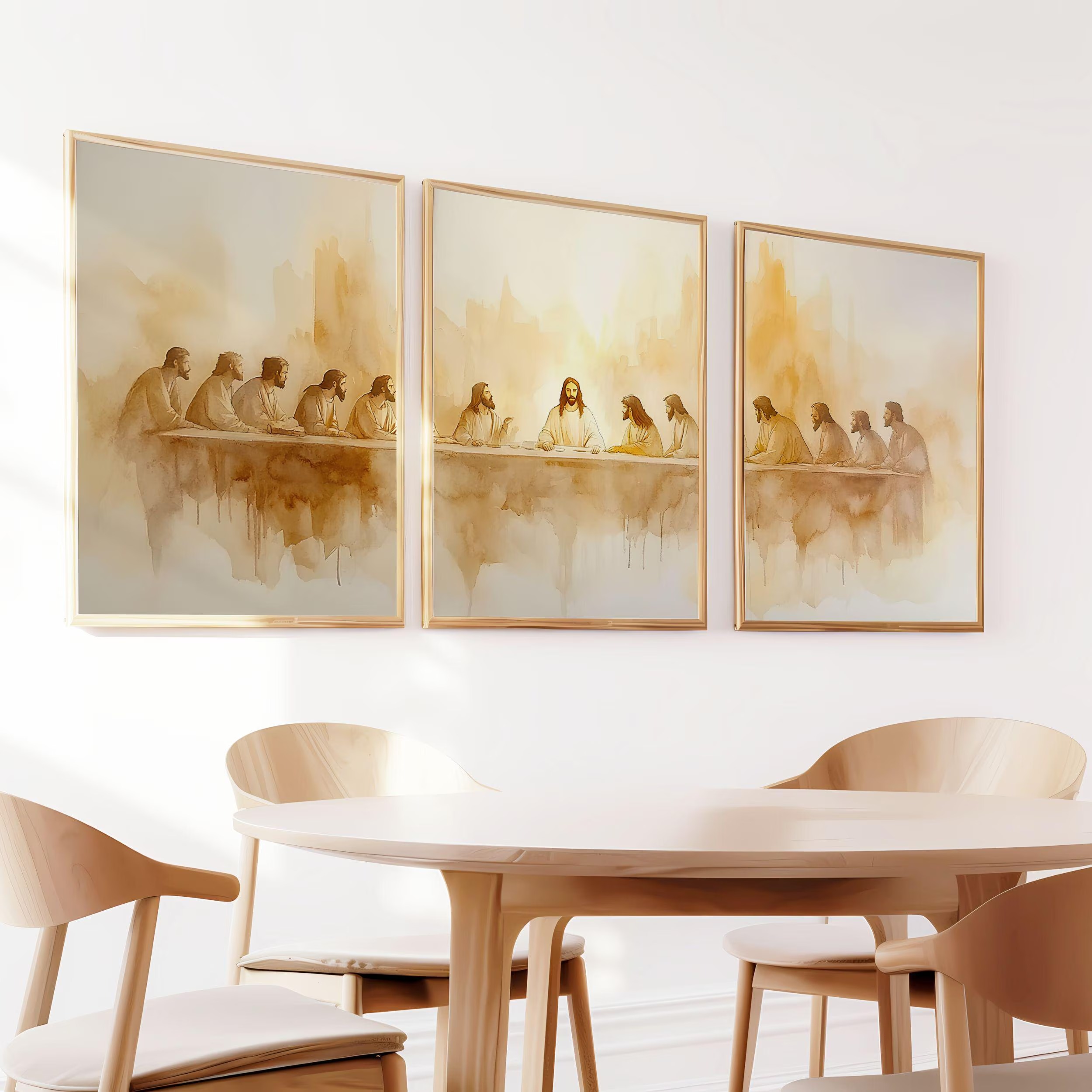 3 unids/set la última cena par - Home Decor Jesus reseña y precio