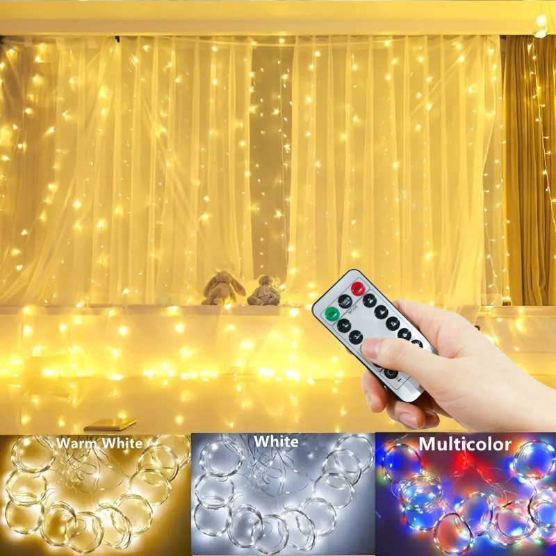 Guirnalda de luces LED para co - String Curtain Light reseña y precio
