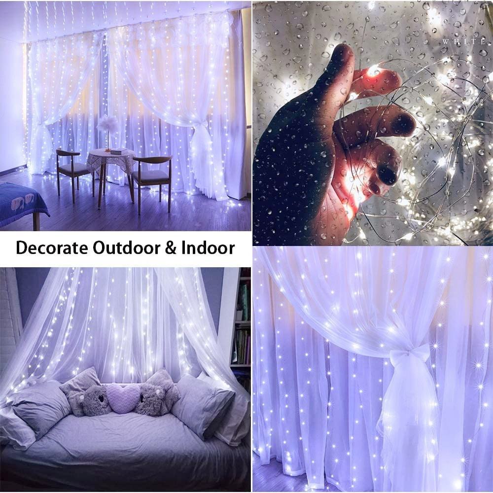 Guirnalda de luces LED USB par - String Curtain Light reseña y precio