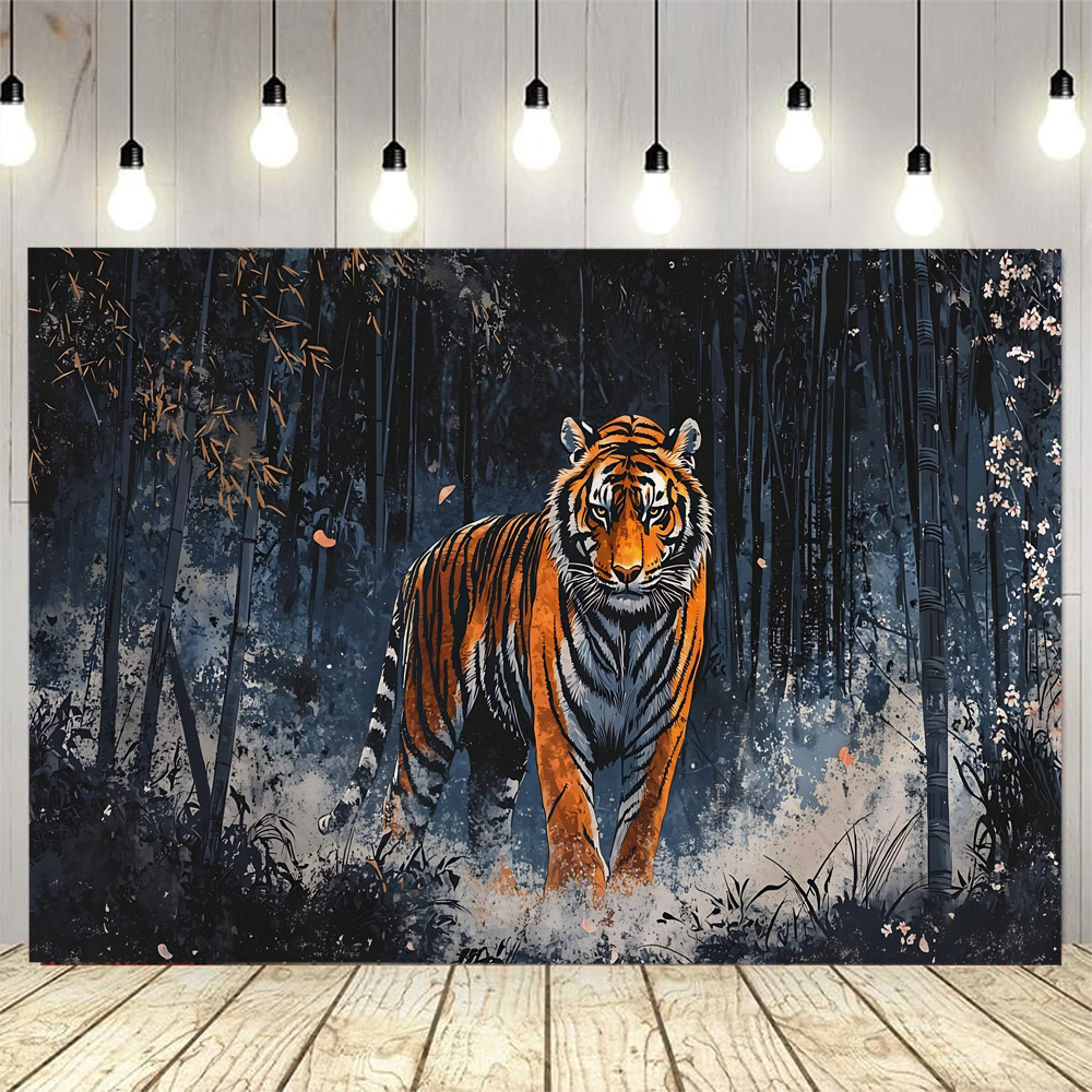 Tapiz de tigre del bosque, leó - Home Decor Hippie reseña y precio